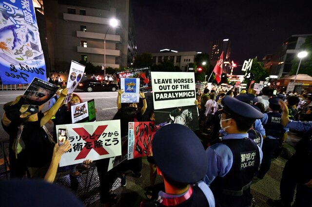 تجمع مردم ژاپن در اعتراض به برگزاری پارالمپیک ۲۰۲۰