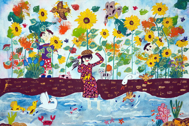 کودکان ایرانی از مسابقه نقاشی «جی کیو ای» ژاپن جایزه گرفتند