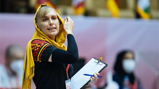 تنها مربی زن مسابقات جهانی تهران: دوست دارم مربی والیبال بزرگسالان بلژیک شوم