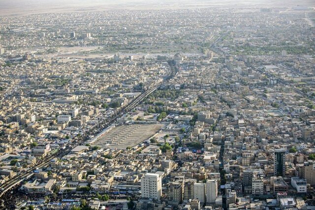 بازدید هوایی فرمانده عملیات بغداد از روند طرح امنیتی مراسم اربعین