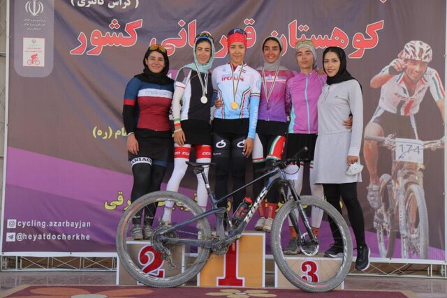 پرتوآذر قهرمان دوچرخه‌سواری ایران شد
