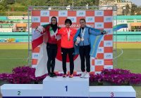 کسب مدال نقره آسیا توسط دختر دونده ایران