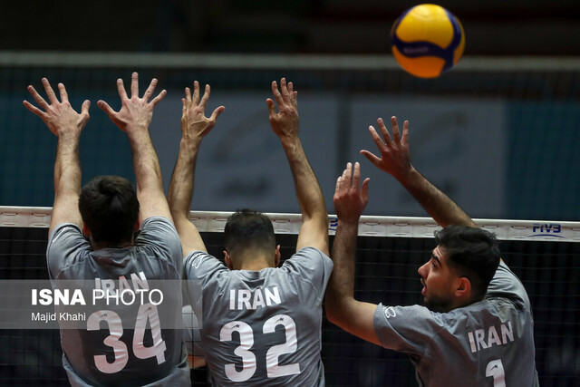 دیدار تیم‌های ملی والیبال ایران و فرانسه برنده نداشت
