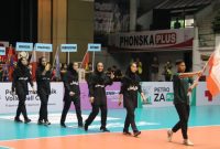 رژه دختران والیبال ایران در افتتاحیه چلنجر کاپ آسیا 