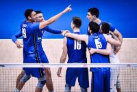 پیروزی مقتدرانه والیبال ایتالیا مقابل اسلوونی