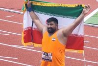مدال نقره پرتابگر ایران در دوومیدانی قهرمانی آسیا