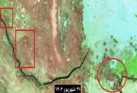 تصاویر ماهواره‌ای از آتش‌سوزی گسترده در تالاب هویزه عراق