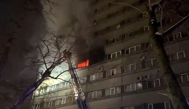آتش‌سوزی در هتلی در روسیه