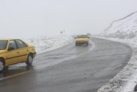 بارش برف و باران در محور چالوس و آزادراه تهران – شمال