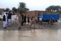 خدمت‌رسانی نیروی زمینی سپاه در مناطق سیل‌زده سیستان و بلوچستان