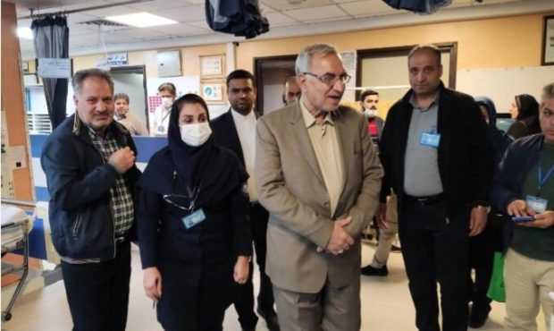 بازدید وزیر بهداشت از کلان بیمارستان غدیر