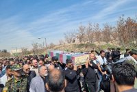 تشییع پیکر شهید گمنام در فدراسیون تیراندازی
