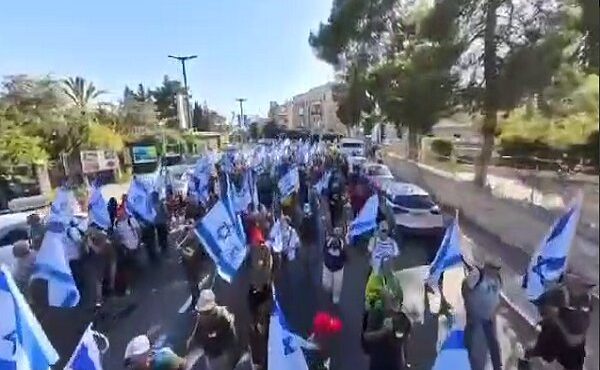 تظاهرات معترضان صهیونیست ضد «کابینه تخریب» نتانیاهو+ فیلم
