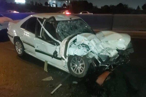 تصادف مرگبار پرشیا با خودروی حامل کارگران شهرداری؛ ۴ نفر جان باختند
