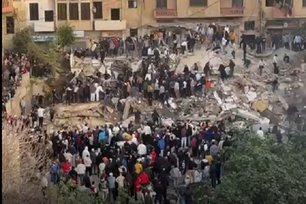 ۵ کشته و ۴ زخمی در حادثه فروریختن ساختمانی در طرابلس لبنان+ فیلم