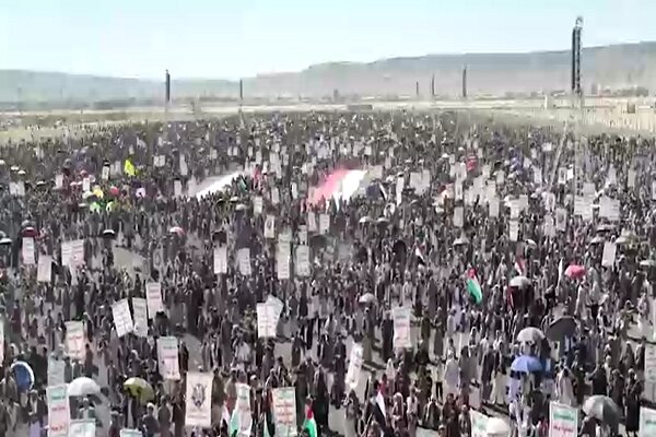 راهپیمایی گسترده یمنی‌ها در حمایت از فلسطین و آمادگی برای نبرد+ فیلم